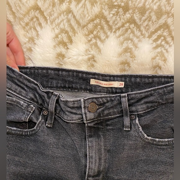 High rise skinny distressed jeans - Levi’s - Picture 3 of 3